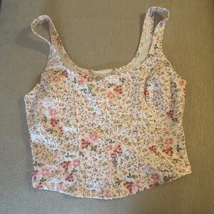 Alter’d State Floral corset style crop top x’s
